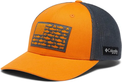 Vista 289 de Columbia Gorra de bola de malla Bandera antigua de malva/blanco/pescado