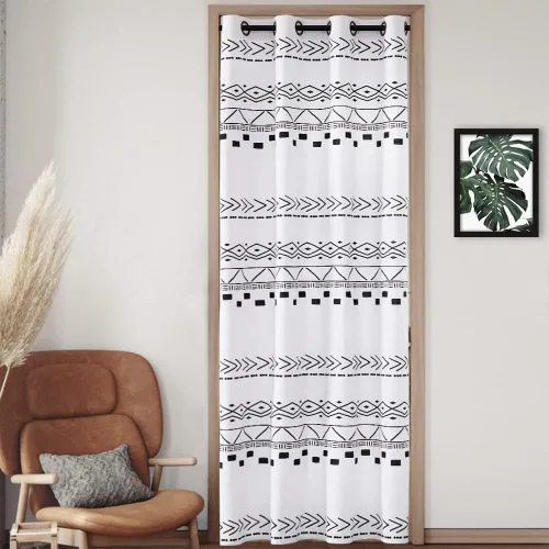 Vista 17 de Cortinas de puerta para privacidad de puerta, 80 pulgadas de largo, semi opacas, aisladas térmicas, cubierta divisora de habitaciones/persianas