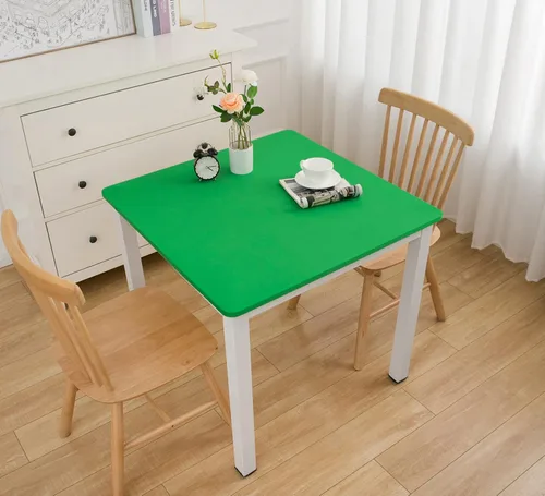 Vista 33 de Wolkemer Mantel Cuadrado Ajustado de Spandex Elástico Rojo Cubierta para Mesa de Cóctel con Borde Elástico Cobertor de Mesa para Comedor Boda Fiesta