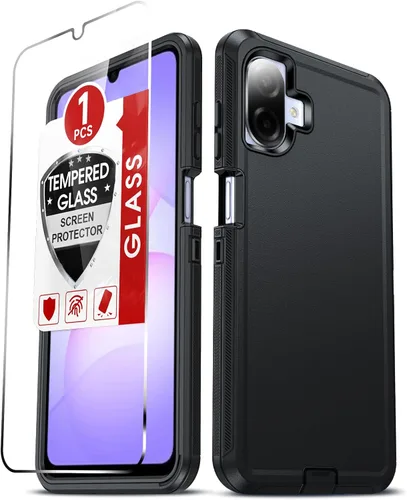 Vista 54 de LeYi Funda compatible con Samsumg Galaxy A05 4G: Galaxy A05 4G con resistente a los golpes, 3 en 1 de cuerpo completo, protección resistente
