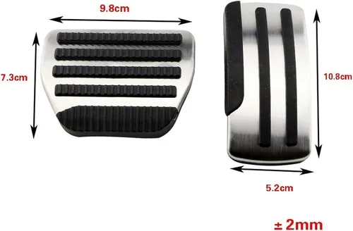 Vista 2 de Car Pedal Stainless Steel Gas Brake Pedals at MT Pedal Cover, for Nissan X-Trail T31 Qashqai J10 Teana Altima Rogue
