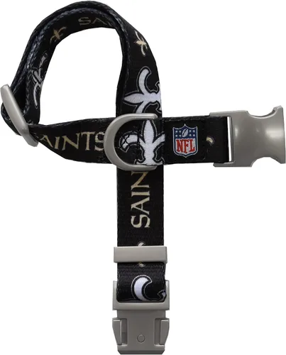 Vista 7 de Littlearth NFL Detroit Lions Pet Premium Collar, Team Color, Small 14-Color del