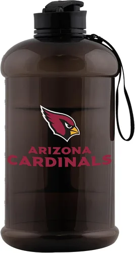 Vista 22 de FOCO Logotipo del equipo de la NFL Botella de agua deportiva grande de plástico transparente de 2L