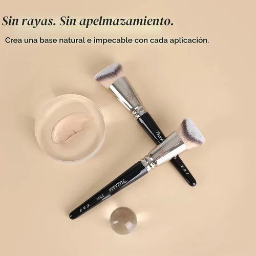 Vista 3 de Piccasso FB21 V-Cut Foundation Brush for Liquid Makeup, Cream Foundation Corte en V