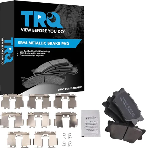 Vista 125 de TRQ Pastillas de freno delanteras semi metálicas compatibles con Ford Expedition 2018-2021 F-150 2018-2020 Lincoln Navigator 2018-2022