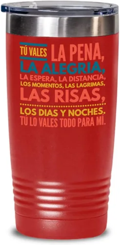 Vista 7 de Regalo para esposo Taza de café para esposa Perfecto regalo para graduados, profesionales y estudiantes Vaso con afirmaciones positivas, Negro