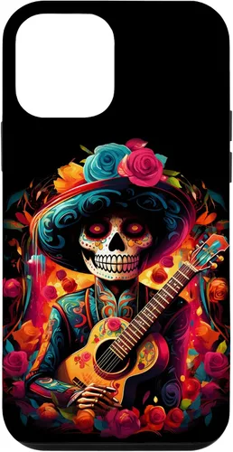 Vista 16 de iPhone 16 Sugar Skull Day of the DEAD Dia de Los Muertos Mariachi Case