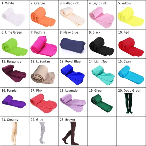 Vista 6 de Aslana Medias ajustadas de ballet para niños y niñas, mallas con pies de microfibra súper suaves