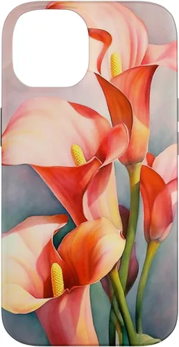 Vista 4 de Calla Lilies Flower Floral Watercolor Case for iPhone 17