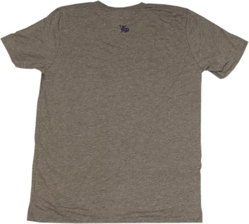 Vista 2 de Wrigley Field Chicago Tri-Blend gris Heather cuello redondo camiseta