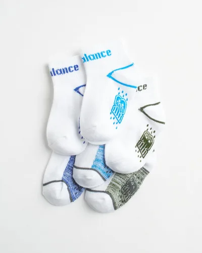 Vista 2 de New Balance Calcetines para bebé, paquete de 12 calcetines antideslizantes de corte de cuarto (bebébebé)