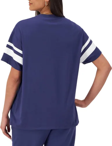 Vista 2 de Champion Camiseta de mujer, camiseta clásica de gran tamaño, suave y cómoda para mujer