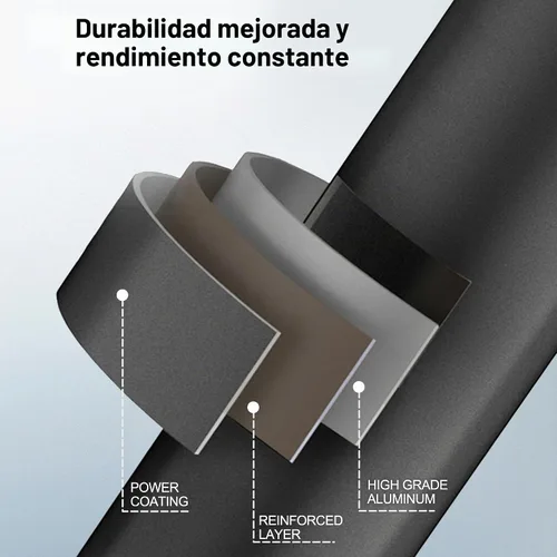 Vista 4 de 17inch Aluminum Baseball Bat for Self Defense,Tire Checker and Fish Negro mate