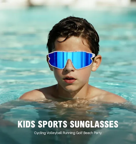 Vista 2 de MARIDA Kids Sunglasses Youth Baseball Sun Glasses, UV400 Protection Sports Cycling Glasses for Youth Boys Girls 10-16
