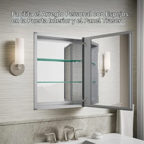 Vista 8 de Kohler - Espejo de baño sin marco, botiquín de 20 x 26 pulgadas