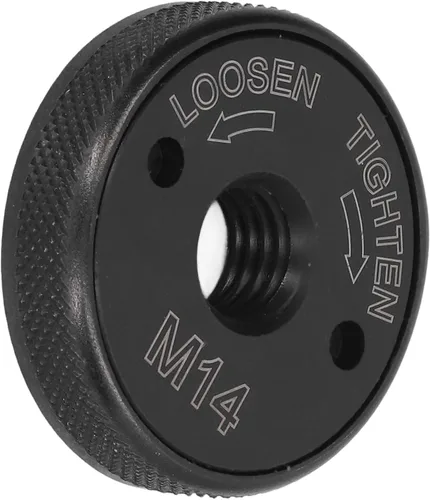 Vista 7 de Placa de presión de la amoladora, tuerca de brida de amoladora angular de bloqueo automático M14 40Cr 1.772 in para trabajar