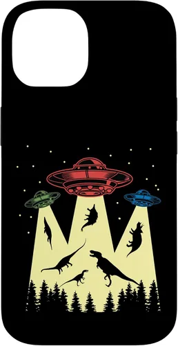 Vista 4 de Funda vintage de secuestro alienígena de dinosaurio para iPhone 17