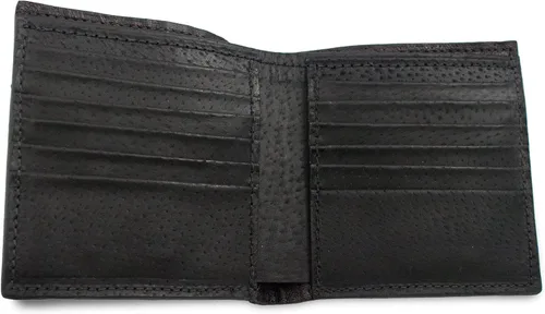 Vista 3 de Cartera Hipster de piel de avestruz con 12 ranuras para tarjetas