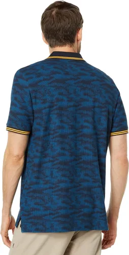 Vista 2 de Psycho Bunny Rockaway - Polo de moda con estampado del mar Egeo SM 4 de EE UU Mar Egeo