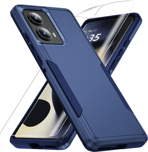 Vista 14 de Funda para Moto G 5G 2022, con protector de pantalla [prueba de caídas de grado militar], funda protectora resistente de servicio pesado robusto a