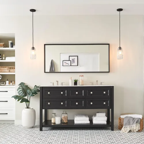 Vista 5 de Capital Lighting 328611BI-450 Dosey Art Deco - Mini colgante de cristal en relieve, 1 luz de 100 vatios, 11 pulgadas de alto x 5 pulgadas de ancho