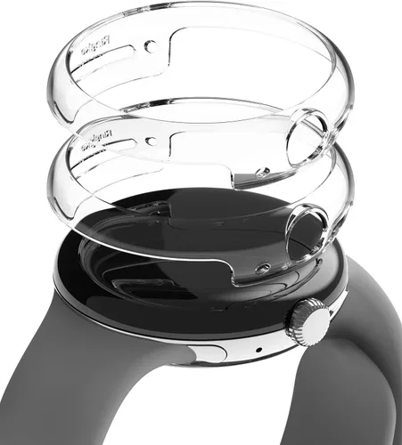 Vista 10 de Ringke - Funda para Google Pixel Watch [delgada, transparente y cromada] Transparente y cromado