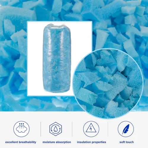 Vista 3 de uxcell Relleno de espuma viscoelástica triturada, espuma de relleno de puf de 5 libras para sillas de puf, cojines, sofás, almohadas y más