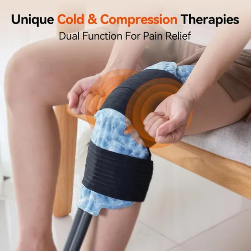 Vista 2 de Máquina de hielo para rodilla hombro cadera después de cirugía con compresión, máquina de terapia de frío para reemplazo de rodilla, crioterapia