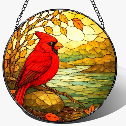 Vista 12 de Colgante de Vidriera, Gato Negro de 8 Pulgadas sobre Libro Atrapasol de Vidriera, Decoración Colgante para Ventana, Regalos para Amantes