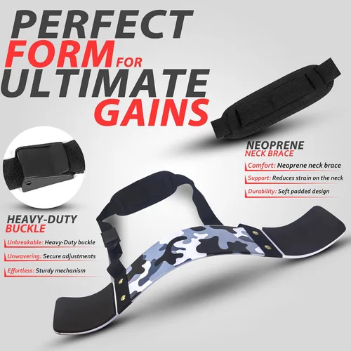 Vista 2 de RAD Arm Blaster para bíceps y tríceps – Construye brazos potentes con el aislador de soporte de rizo de bíceps – Máquina de flexión de bíceps