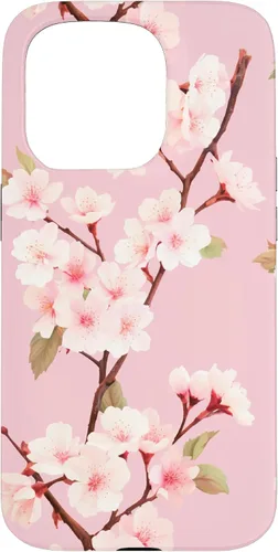Vista 14 de Japanese Cherry Blossom Floral Flower Pattern Pastel Pink Case for iPhone 17