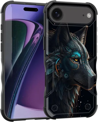 Vista 186 de Funda para iPhone Air, [doble capa] [protección contra caídas de grado militar de 10 pies] Funda resistente a prueba de golpes para iPhone Air