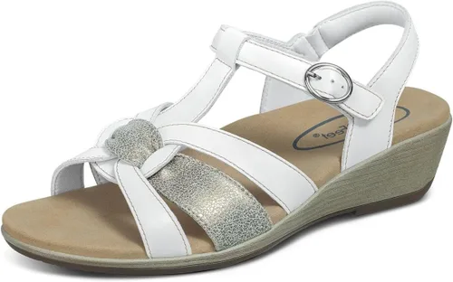 Vista 9 de Orthofeet Sandalia ortopédica de cuña Gladiador ajustable para mujer
