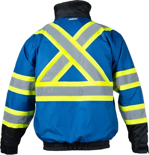Vista 10 de JORESTECH Chaqueta de seguridad reflectante ANSI/ISEA 107-2015 y CSA Z96 compatible con la chaqueta de trabajo Naranja