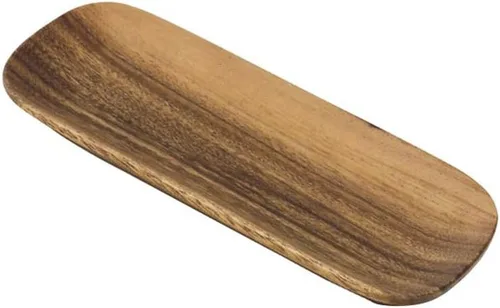 Vista 2 de PACIFIC MERCHANTS Acaciaware - Bandeja de madera de acacia para servir de 12 x 5 pulgadas, y (2) cuencos de 4 pulgadas para salsa y nueces