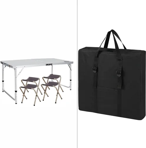Vista 8 de REDCAMP Bolsa de almacenamiento plegable para mesa, negro, 66.04cmD x 12.7cmde ancho x 60.96