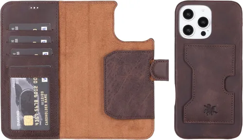 Vista 121 de Venito Florence - Funda de piel compatible con Samsung Galaxy S9, extra segura con bloqueo RFID, cartera desmontable para teléfono (gris decolorado)