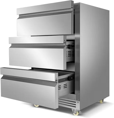 Vista 33 de Refrigerador de bebidas de 17 pulgadas de ancho – Enfriador de bebidas para 126 latas con puerta de vidrio Mini refrigerador de cerveza