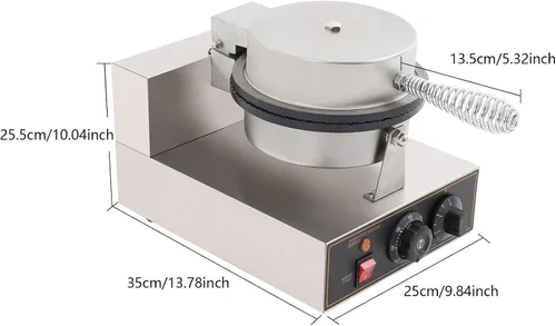 Vista 4 de Electric Ice Cream Cone Machine Commercial 1200W Waffle Cone Maker