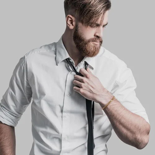 Vista 5 de Pulsera con inicial para hombre, cadena de eslabones cubanos de oro y plata, ajustable, joyería para hombre, regalos únicos para hombres, marido