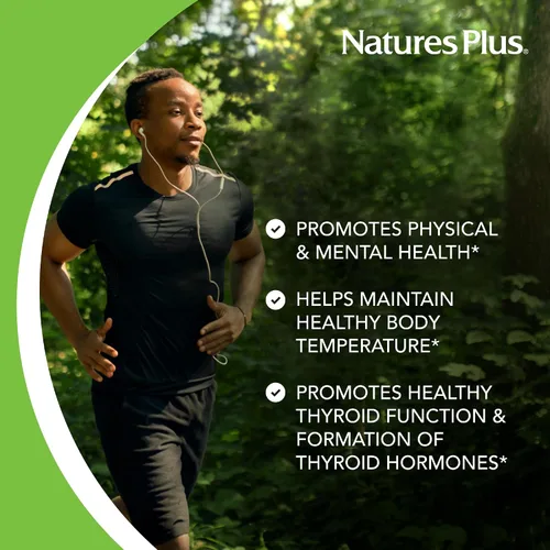 Vista 4 de NaturesPlus Yoduro de potasio - 150 mcg, 100 tabletas - Vegano, sin gluten - 100 porciones