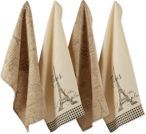 Vista 15 de DII Colección de cocina de mesa estilo francés, juego de paños de cocina, 18 x 28 pulgadas, grano francés surtido, 3 piezas