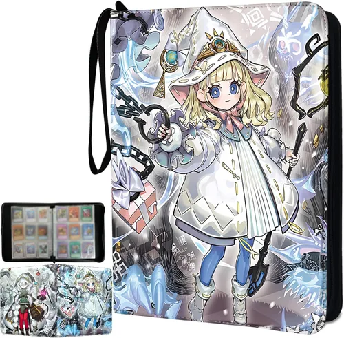 Vista 7 de Carpeta de cartas YGO, se adapta a 900 cartas, soporte para álbum de coleccionista de cartas, con 50 fundas extraíbles, juguetes, regalos para niños