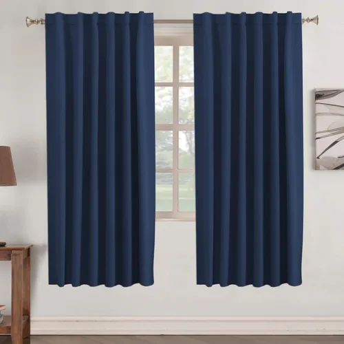 Vista 55 de Turquoize Cortinas Opacas con Aislamiento Térmico Paneles de Tratamiento de Ventanas con Bolsillo para Barra Paneles de Ventana para Ventanas