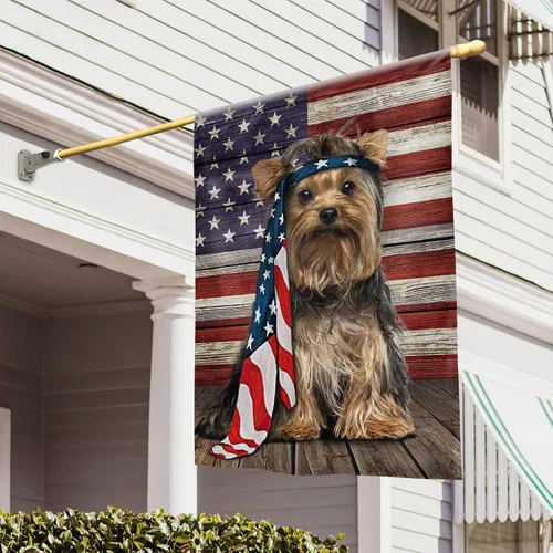 Vista 16 de Bandera Americana - Divertido Perro Pastor Alemán Bandera Americana TQN2748F, 3x5 pies. Bandera - Banderas de EE. UU. Poliéster Premium - Bandera