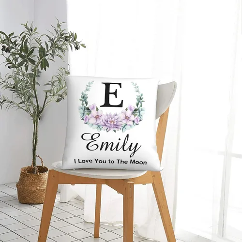 Vista 7 de Funda de almohada personalizada con nombre de foto, regalos personalizados para mamá, papá, hombres, mujeres, él, ella, fundas de cojín