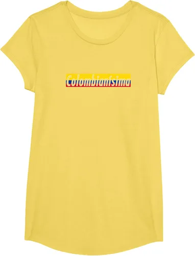 Vista 51 de Camisas Colombianisima Colombia para mujer Bandera de Colombia, Negro, S