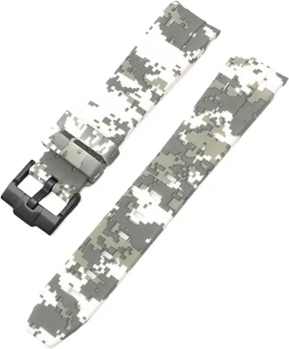 Vista 48 de Correa de camuflaje para Omega Moon Curvo Extremo Pulsera de goma de silicona Hombres Mujeres Sport Watch Band Accesorio 0.787 in