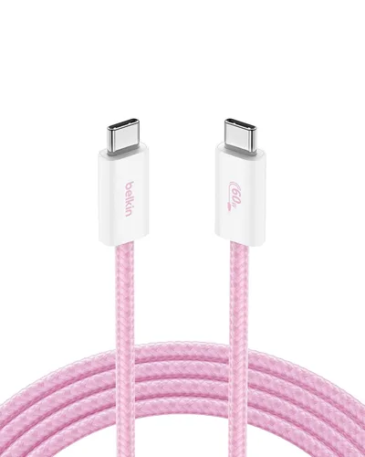 Vista 16 de Belkin Cable USB C a USB C, 3.3 pies, 60 W, cargador tipo C, cable de carga para iPhone, suave, trenzado, flexible para iPhone 16, Galaxy S25, Pixel