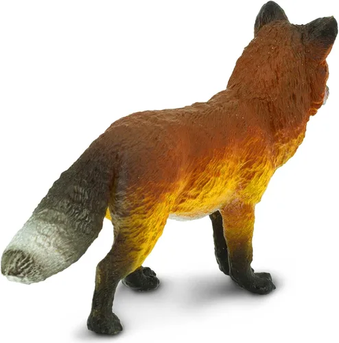 Vista 6 de Safari Ltd. Figura de zorro rojo – Figura detallada de plástico de 3.5 pulgadas – Divertido juguete educativo para niños, niñas y niños a partir